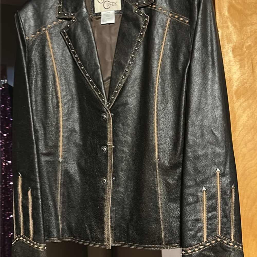 Cripple creek leather jacket